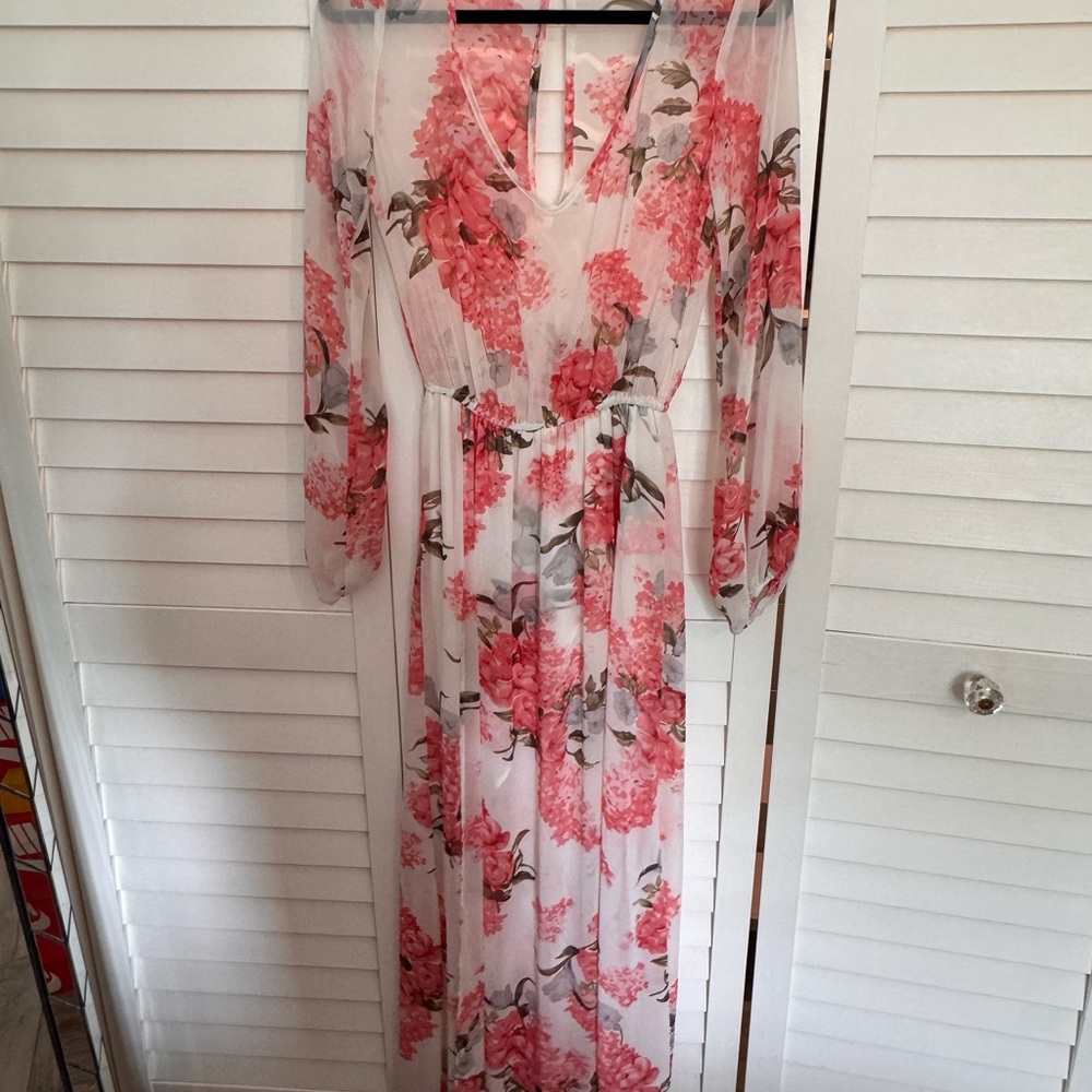 Show Me Your MuMu Pink Floral Dress